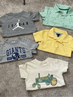 Lot of 5  Boys Short Sleeve Shirts - Size 4/5 EUC!